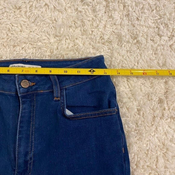 Zara Basic Women's Z1975 Mexico High Rise Skinny Stretch Denim. Blue. Size 10. - Picture 9 of 11